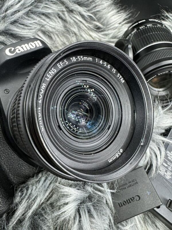 Canon Eos 77D 24.2 Mp Digital Slr Camera With Ef-S 18-55Mm & Ef-S 55-250Mm Lenses - Image 3