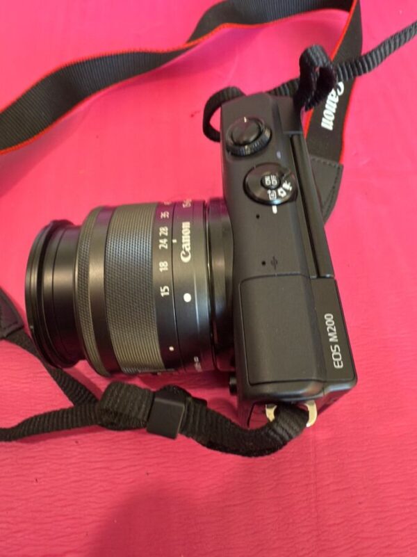 Canon Eos M200 Compact Mirrorless 4K Digital Camera W/Ef-M 15-45Mm Lens - Black - Image 5