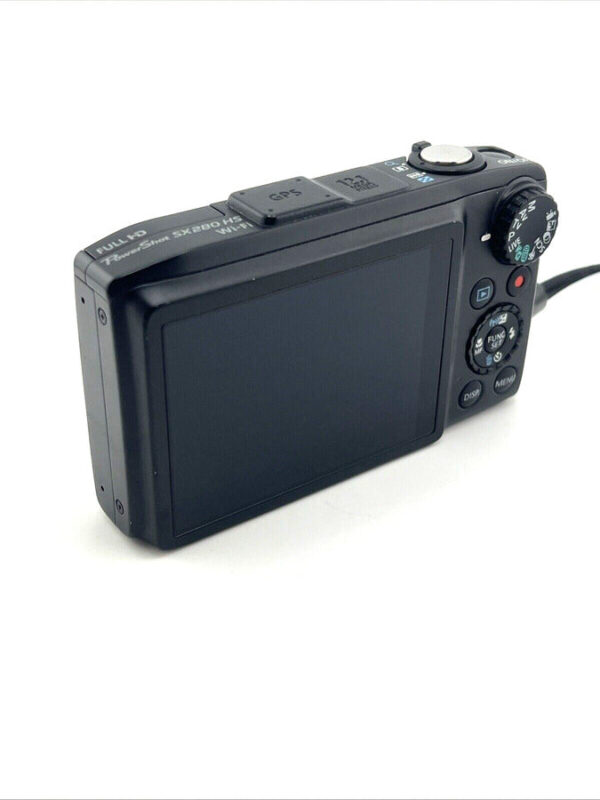 Canon Powershot Sx280 Hs Digital Camera Black 20X Zoom 12.1Mp - Image 10