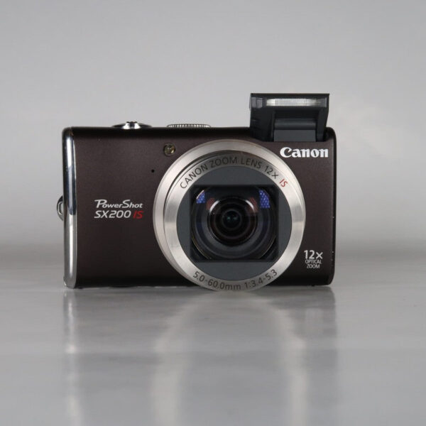 Canon Powershot Sx200 Is 12.1Mp 12X Digital Camera Brown - Image 4