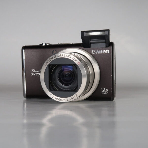 Canon Powershot Sx200 Is 12.1Mp 12X Digital Camera Brown - Image 6