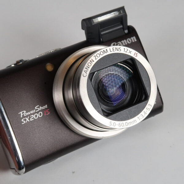 Canon Powershot Sx200 Is 12.1Mp 12X Digital Camera Brown - Image 12