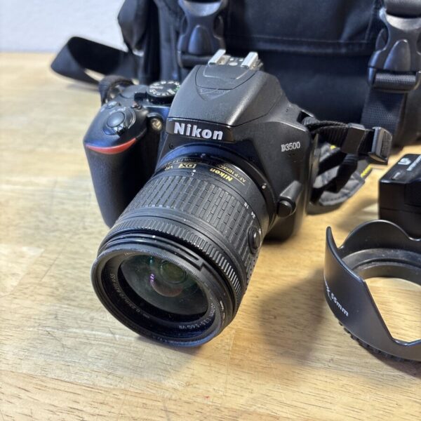 Nikon D3500 24.2Mp With 18-55Mm Vr Lens Kit Dslr Camera - Black - Image 2