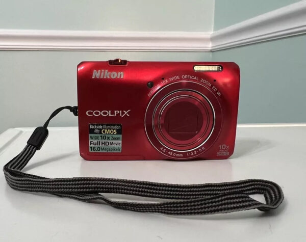 Nikon Coolpix S6300 Red 16 0Mp 10X Optical Zoom Vintage Compact Digital Camera Ox - Image 10