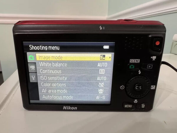 Nikon Coolpix S6300 Red 16 0Mp 10X Optical Zoom Vintage Compact Digital Camera Ox - Image 9
