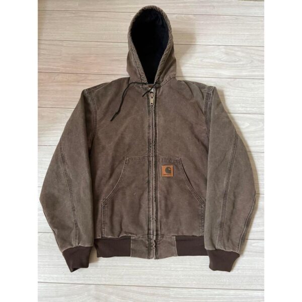 Carhartt Men's Black and Grey Jacket L
