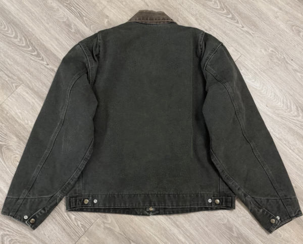 Vintage Carhartt Detroit Jacket J97 MOS Green Large Rare - Image 4