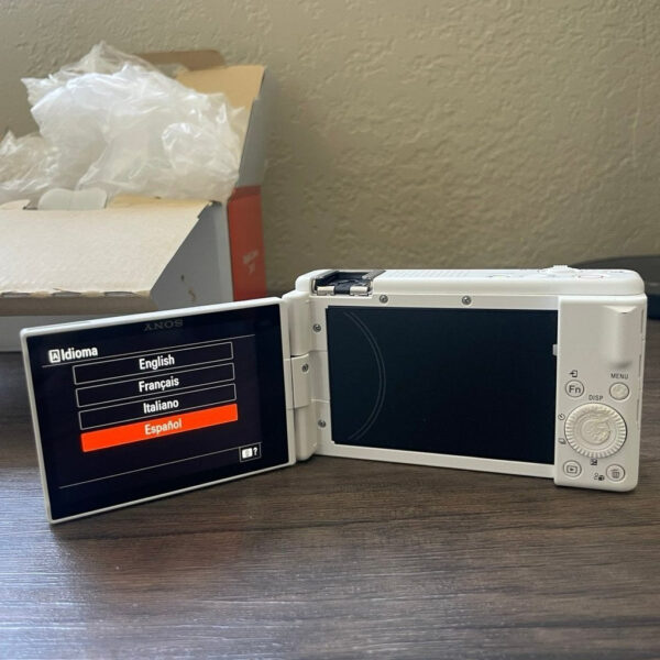Sony White Zv 1F Digital Camera Ak - Image 2