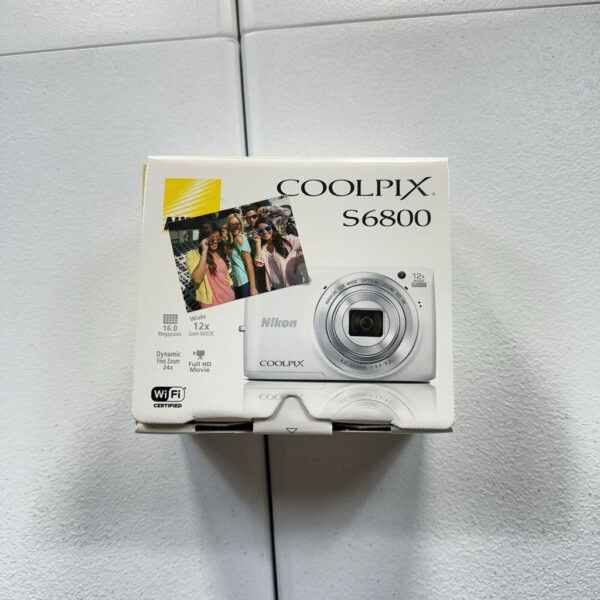Nikon Coolpix S6800 16 0 Mp Wifi Fhd Camera White Open Box Works Ye - Image 3