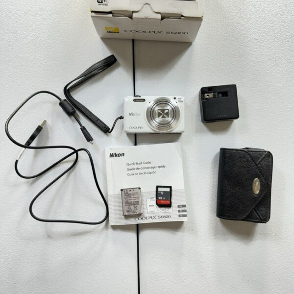 Nikon Coolpix S6800 16 0 Mp Wifi Fhd Camera White Open Box Works Ye - Image 4