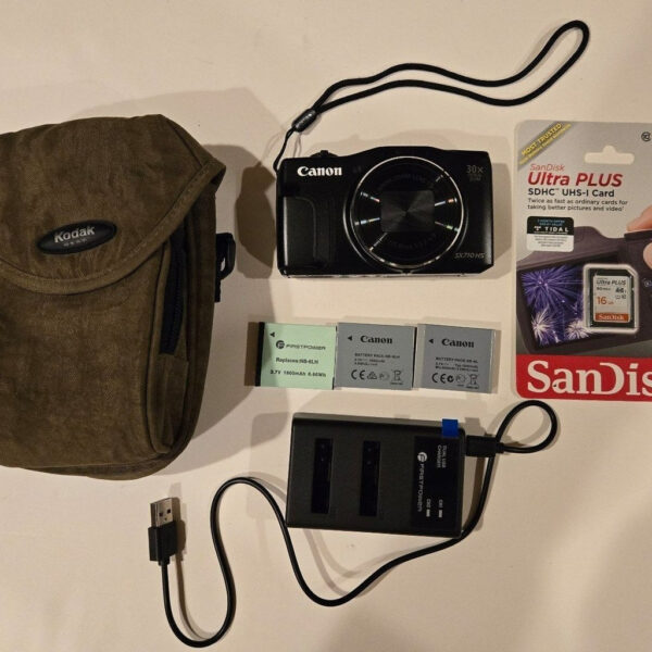 Canon Powershot Sx710 Hs 20 3Mp 30X Black Digital Camera Bundle Tq - Image 10