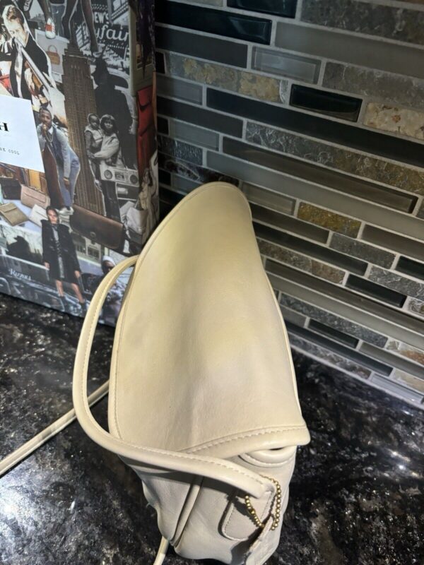 COACH Vintage Cafe Bag Lightweights Glovetanned Cowhide Leather Bone 4111 - Image 5