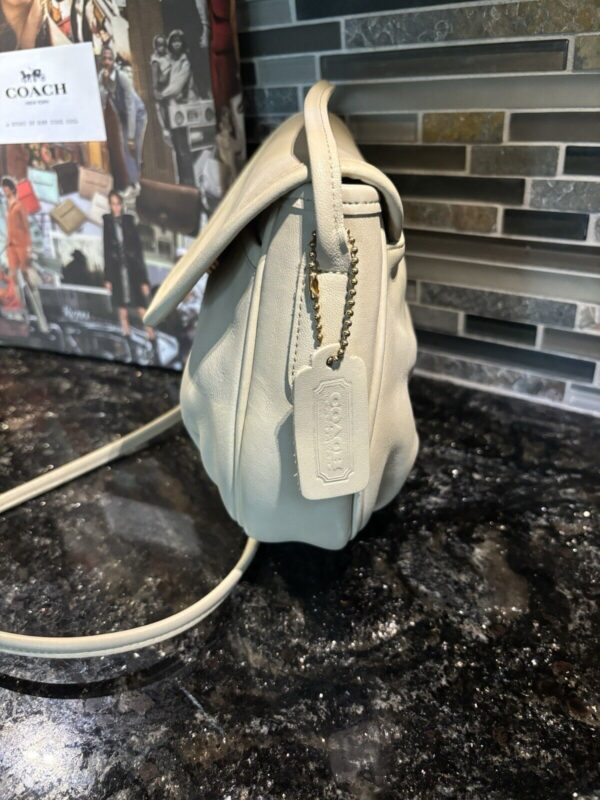 COACH Vintage Cafe Bag Lightweights Glovetanned Cowhide Leather Bone 4111 - Image 3