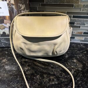 COACH Vintage Cafe Bag Lightweights Glovetanned Cowhide Leather Bone 4111