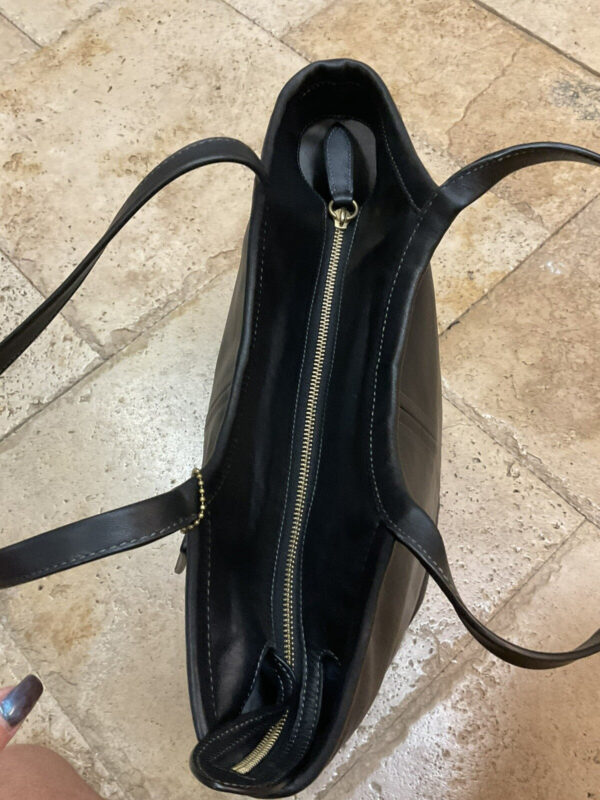 Coach 1941 Bae Laptop Tote Glove Tanned Leather Black C2269 - Image 4