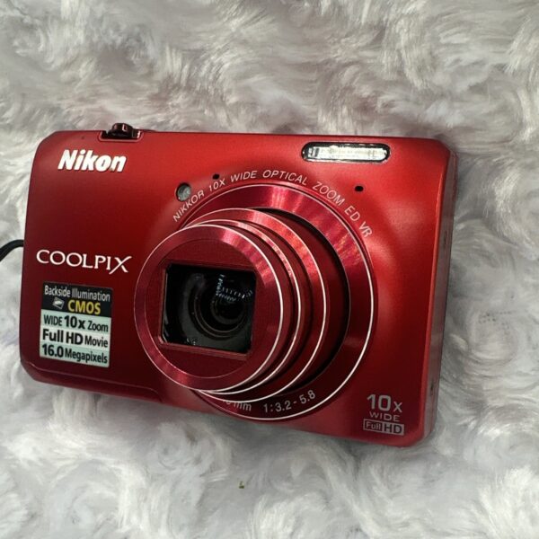 📷 Nikon COOLPIX S6300 Red 16.0MP 10x optical zoom Digital Camera W/SD Card See Vid - Image 9