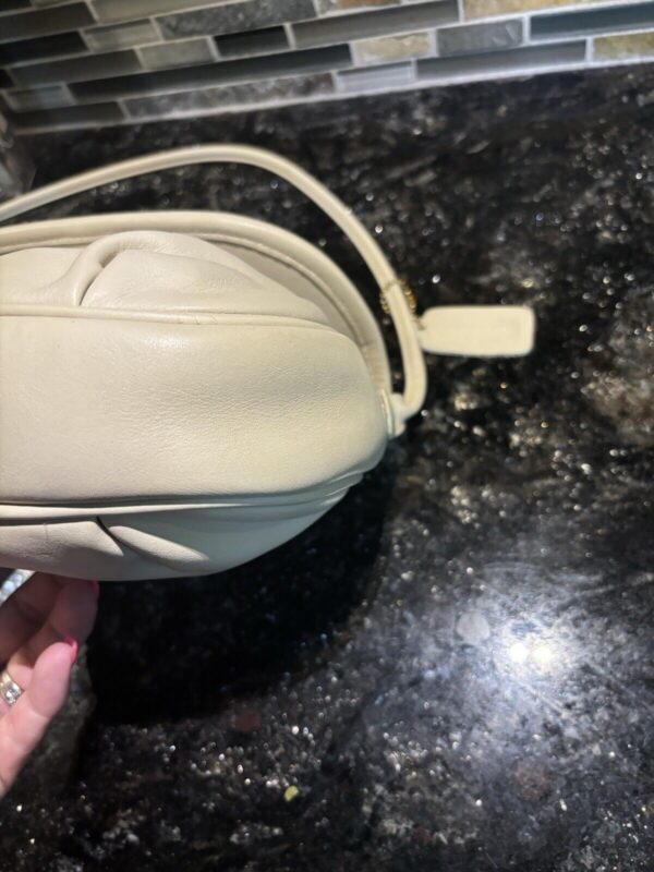 COACH Vintage Cafe Bag Lightweights Glovetanned Cowhide Leather Bone 4111 - Image 7