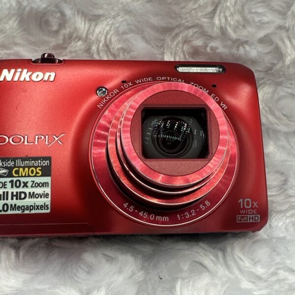 📷 Nikon COOLPIX S6300 Red 16.0MP 10x optical zoom Digital Camera W/SD Card See Vid - Image 12
