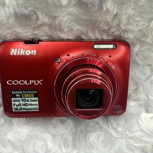 📷 Nikon COOLPIX S6300 Red 16.0MP 10x optical zoom Digital Camera W/SD Card See Vid - Image 10