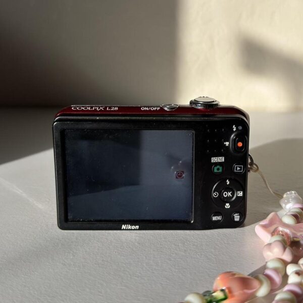 Nikon Coolpix L28 - 20MP Digital Camera with 5x Optical Zoom - Red - Image 3