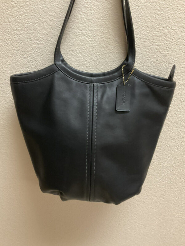 Coach 1941 Bae Laptop Tote Glove Tanned Leather Black C2269 - Image 2