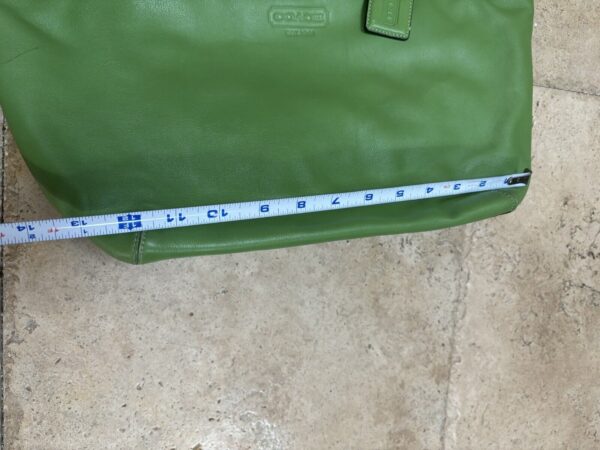 COACH Vintage Bleeker  Large Tote Bag Logo embossing Leather 14383 Green - Image 12