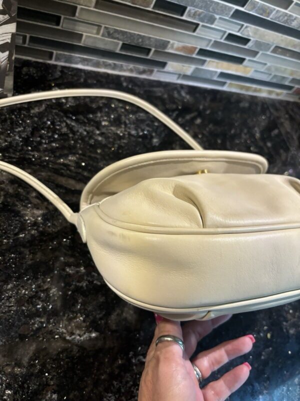COACH Vintage Cafe Bag Lightweights Glovetanned Cowhide Leather Bone 4111 - Image 8